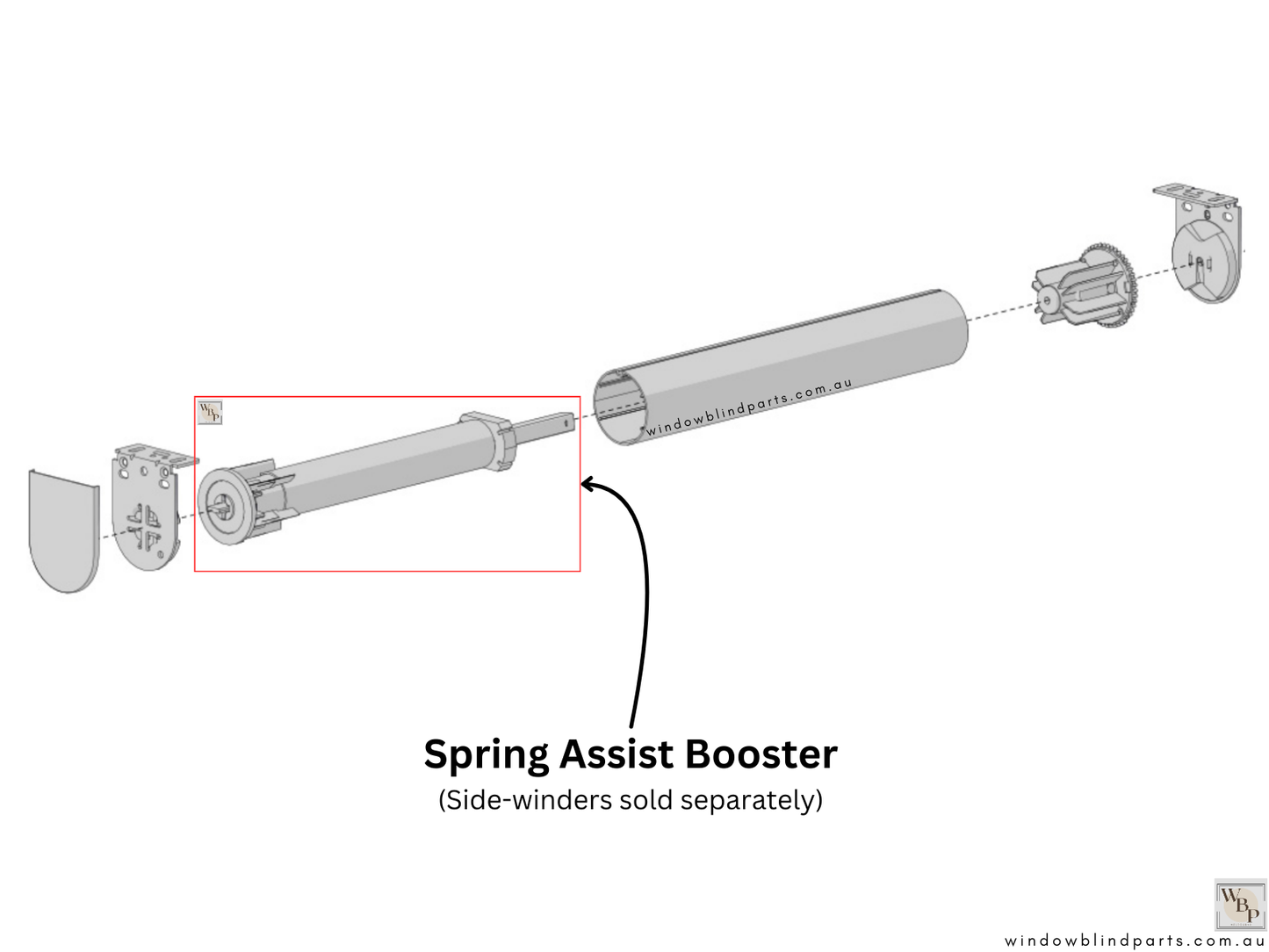 Genuine Acmeda Roller Blind Easy-Lift Spring Assist Booster S40 (For 38mm Tubes)