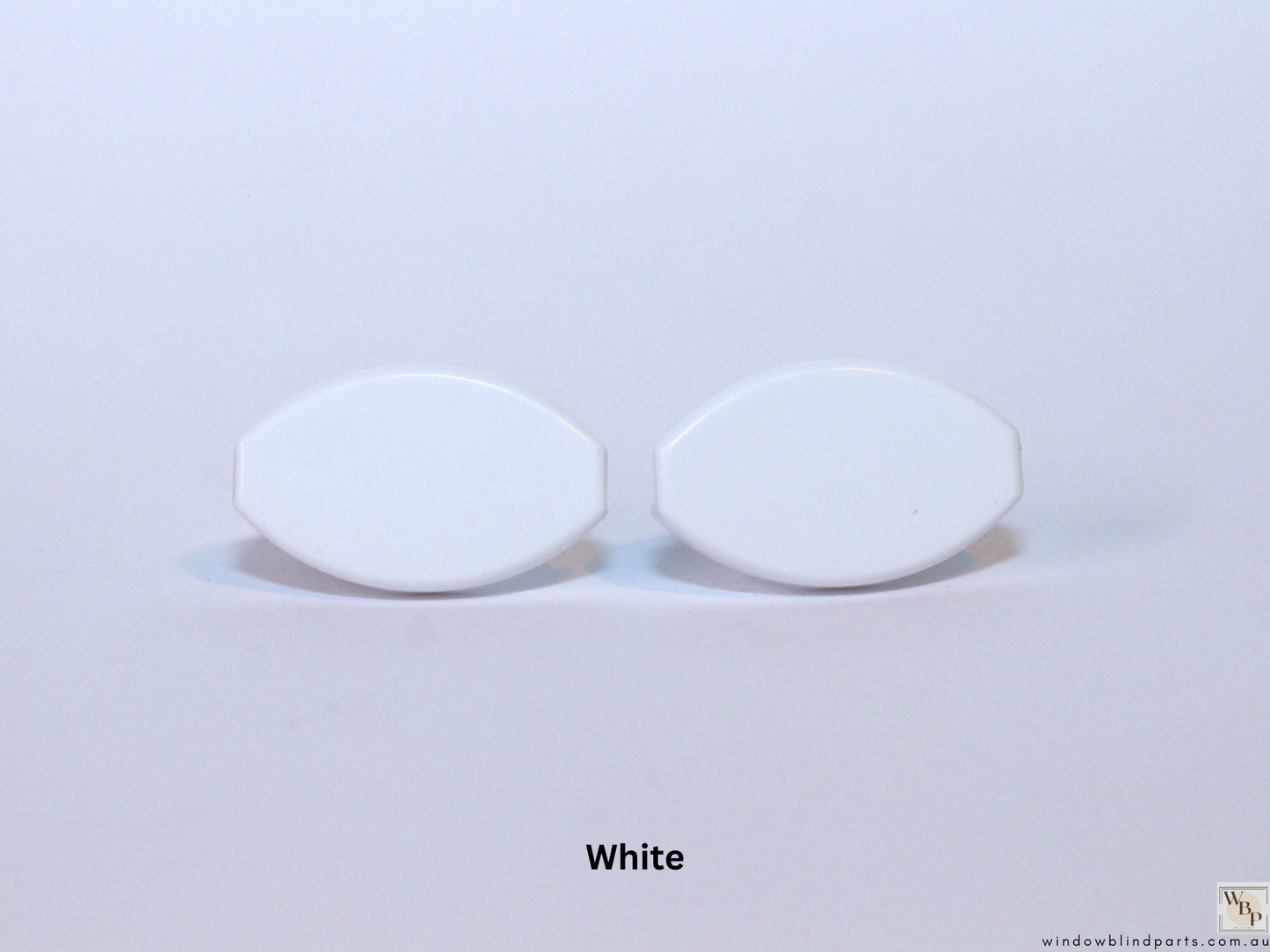 Roller Blind Oval Shape Bottom Rail End Caps Set & Single Sides