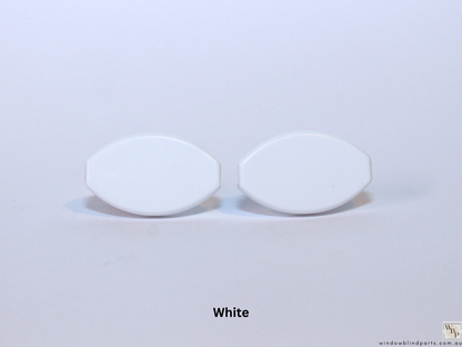 Roller Blind Oval Shape Bottom Rail End Caps Set & Single Sides