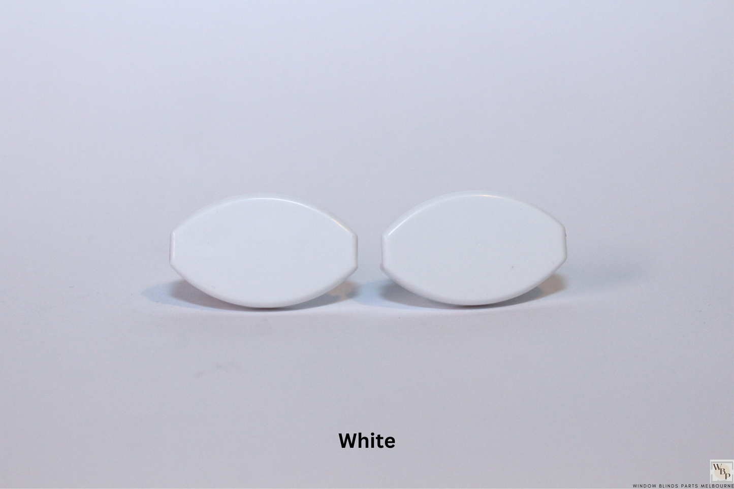 Roller Blind Oval Shape Bottom Rail End Caps Set & Single Sides
