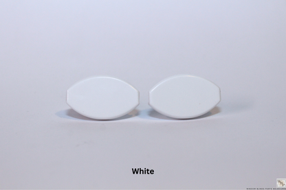 Roller Blind Oval Shape Bottom Rail End Caps Set & Single Sides