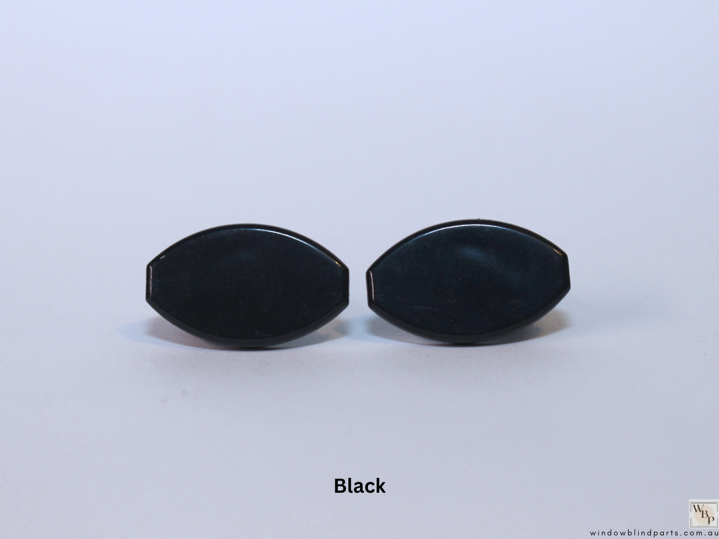 Roller Blind Oval Shape Bottom Rail End Caps Set & Single Sides