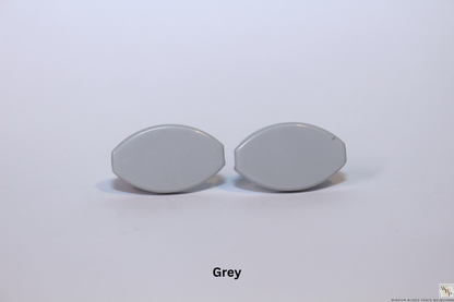 Roller Blind Oval Shape Bottom Rail End Caps Set & Single Sides