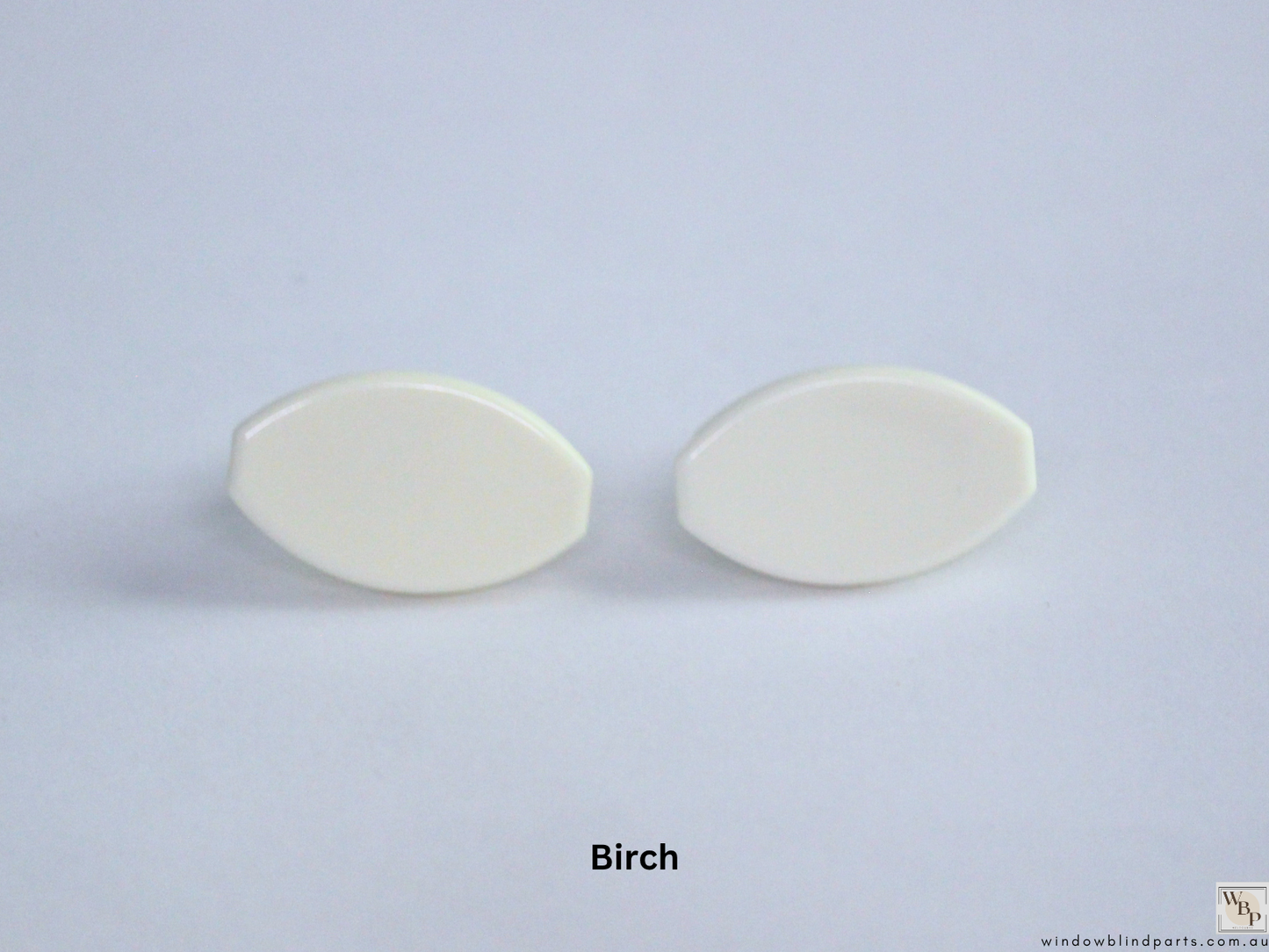 Roller Blind Oval Shape Bottom Rail End Caps Set & Single Sides