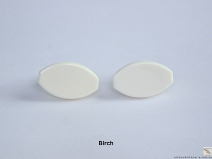 Roller Blind Oval Shape Bottom Rail End Caps Set & Single Sides