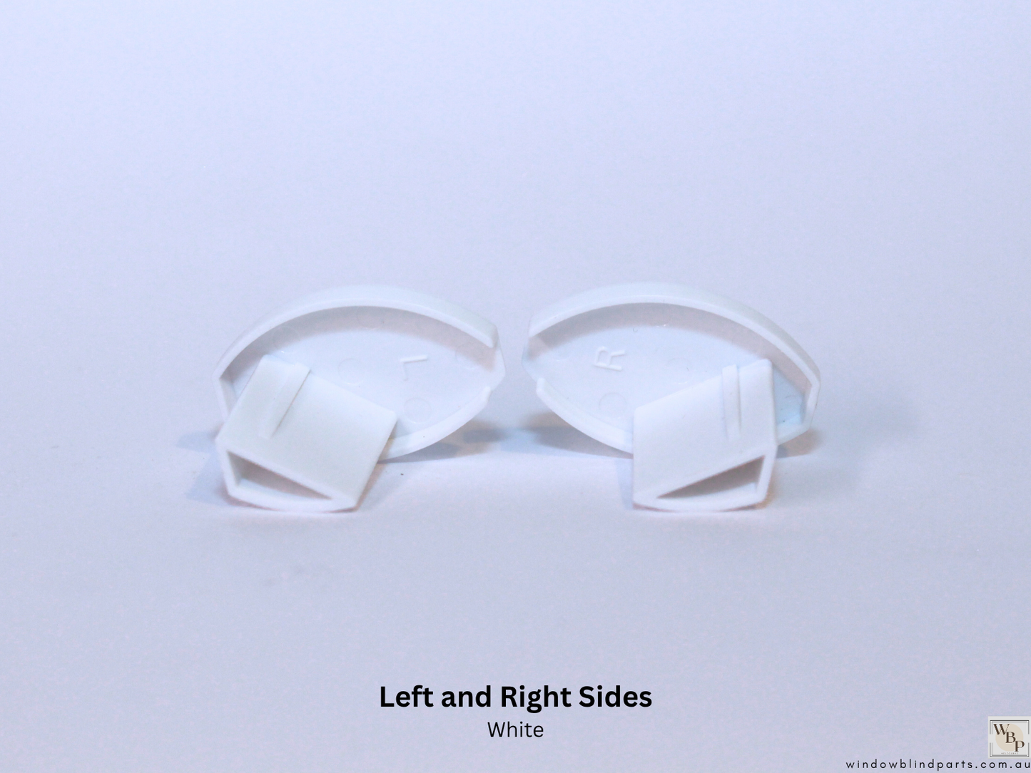 Roller Blind Oval Shape Bottom Rail End Caps Set & Single Sides