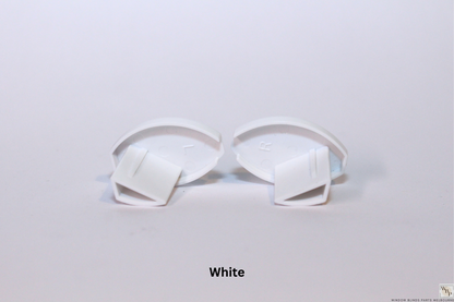 Roller Blind Oval Shape Bottom Rail End Caps Set & Single Sides