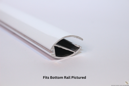 Roller Blind Oval Shape Bottom Rail End Caps Set & Single Sides