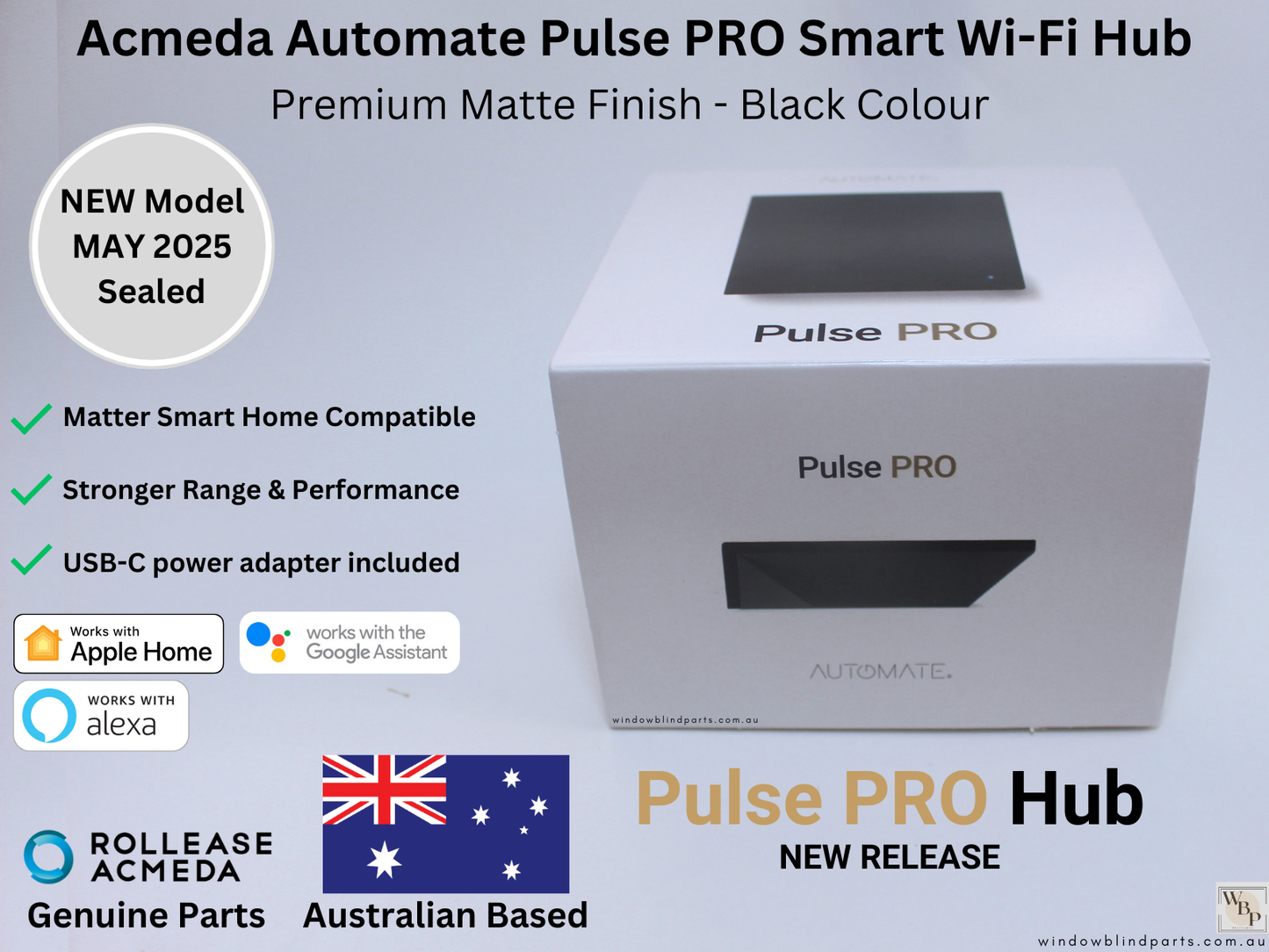 Genuine Acmeda Automate Pulse PRO Hub (For Acmeda Motors) - NEW Model MAY 2025