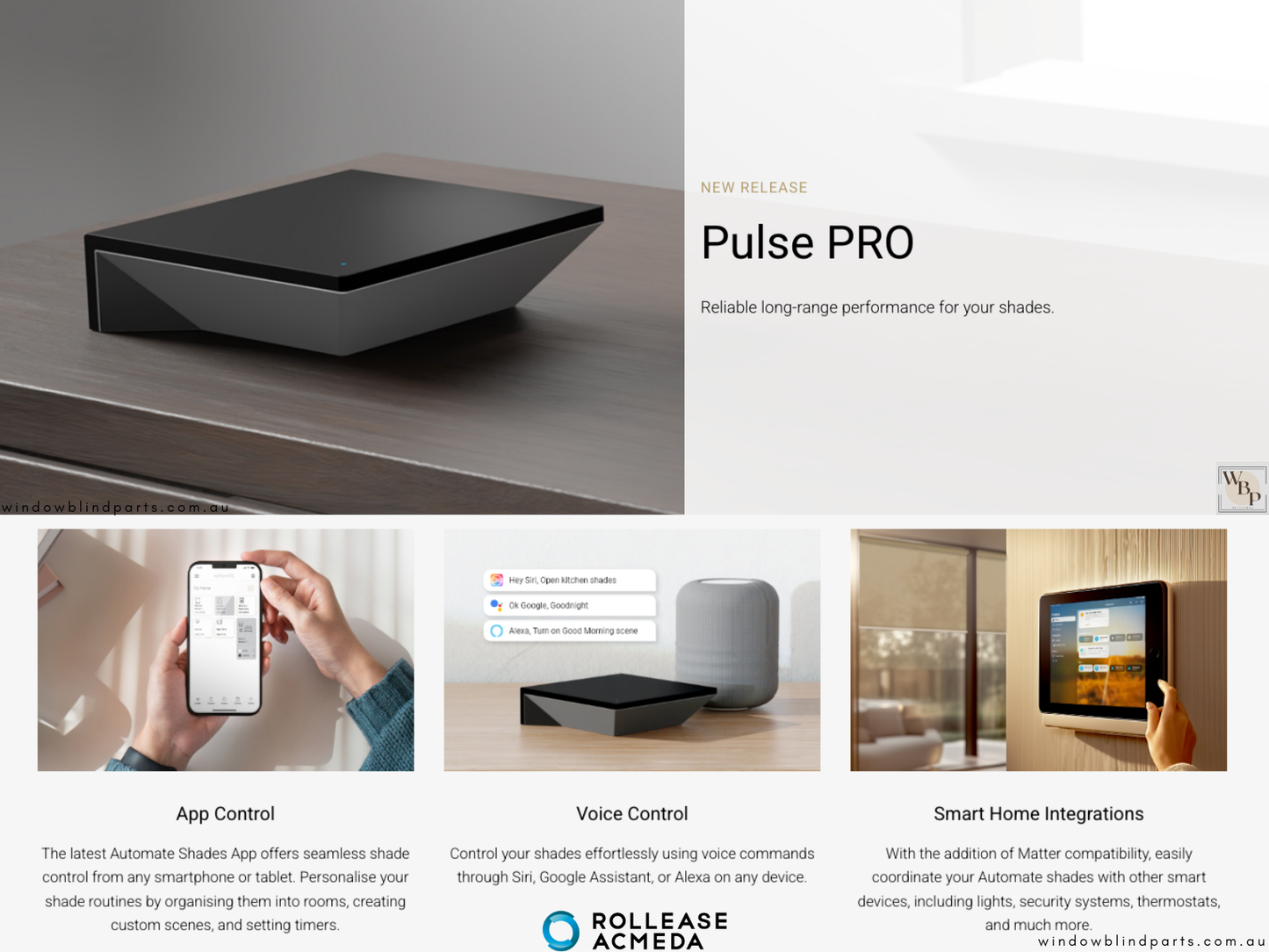 Genuine Acmeda Automate Pulse PRO Hub (For Acmeda Motors) - NEW Model MAY 2025