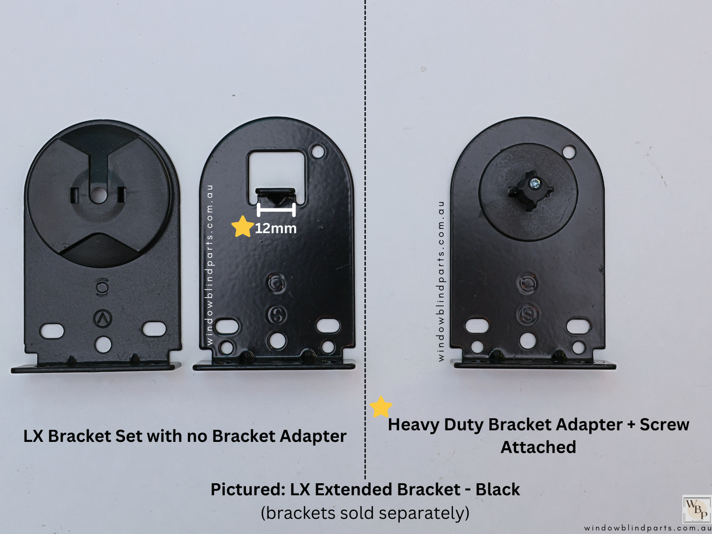 Genuine Acmeda Heavy Duty Bracket Adapters for 240V 3.0/6.0Nm Wired Motors - Roller Blinds