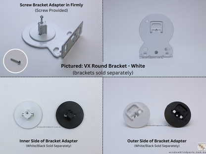 Genuine Acmeda Heavy Duty Bracket Adapters for 240V 3.0/6.0Nm Wired Motors - Roller Blinds