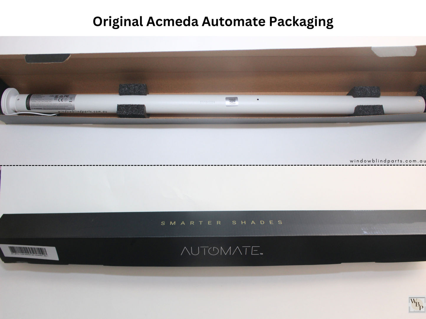 Acmeda Wireless 5V Re-Chargeable 1.1Nm 25mm Motor with Adapters for Roller Blinds