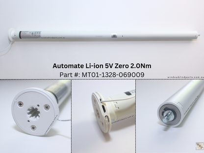 Acmeda Wireless 5V Re-Chargeable Motors 2.0Nm with Adapters for Roller Blinds