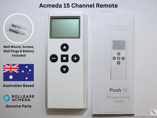 Genuine Acmeda 15 Channel Remote Control For Automate Motor Roller Blinds - NEW