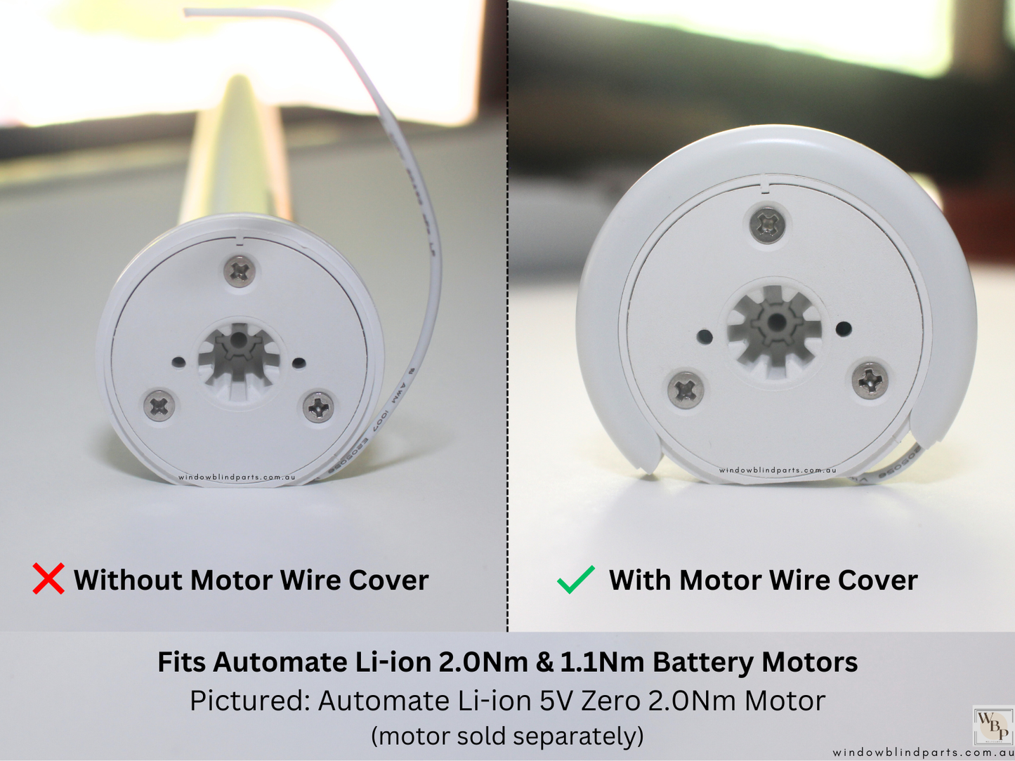 Genuine Acmeda Motor Wire Cover for Automate Li-ion Battery Roller Blind Motors