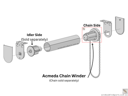 Genuine Acmeda RB08 S40 (For 38mm Tubes) Side Chain Winder Control