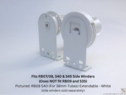 Genuine Acmeda RB08 & RB07, S40 & S45 Roller Blinds Brackets, AX Slim High Model