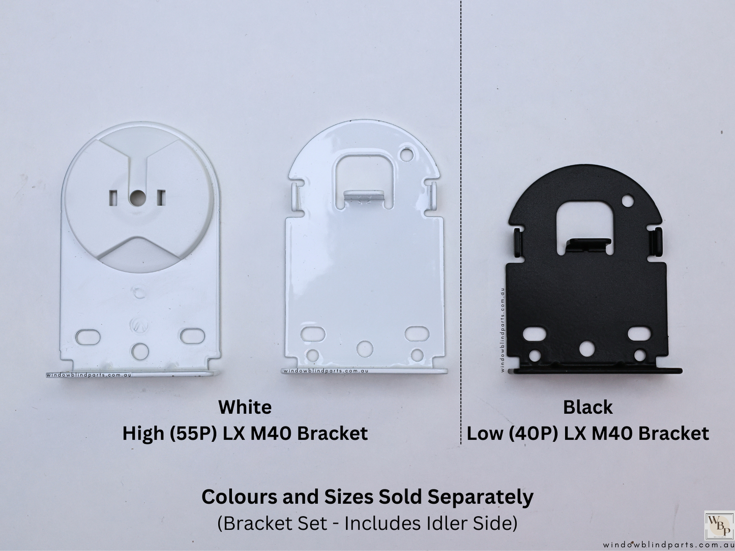 Genuine Acmeda Heavy Duty LX M40 Brackets for 240V 3.0/6.0Nm Wired Motors - Roller Blinds