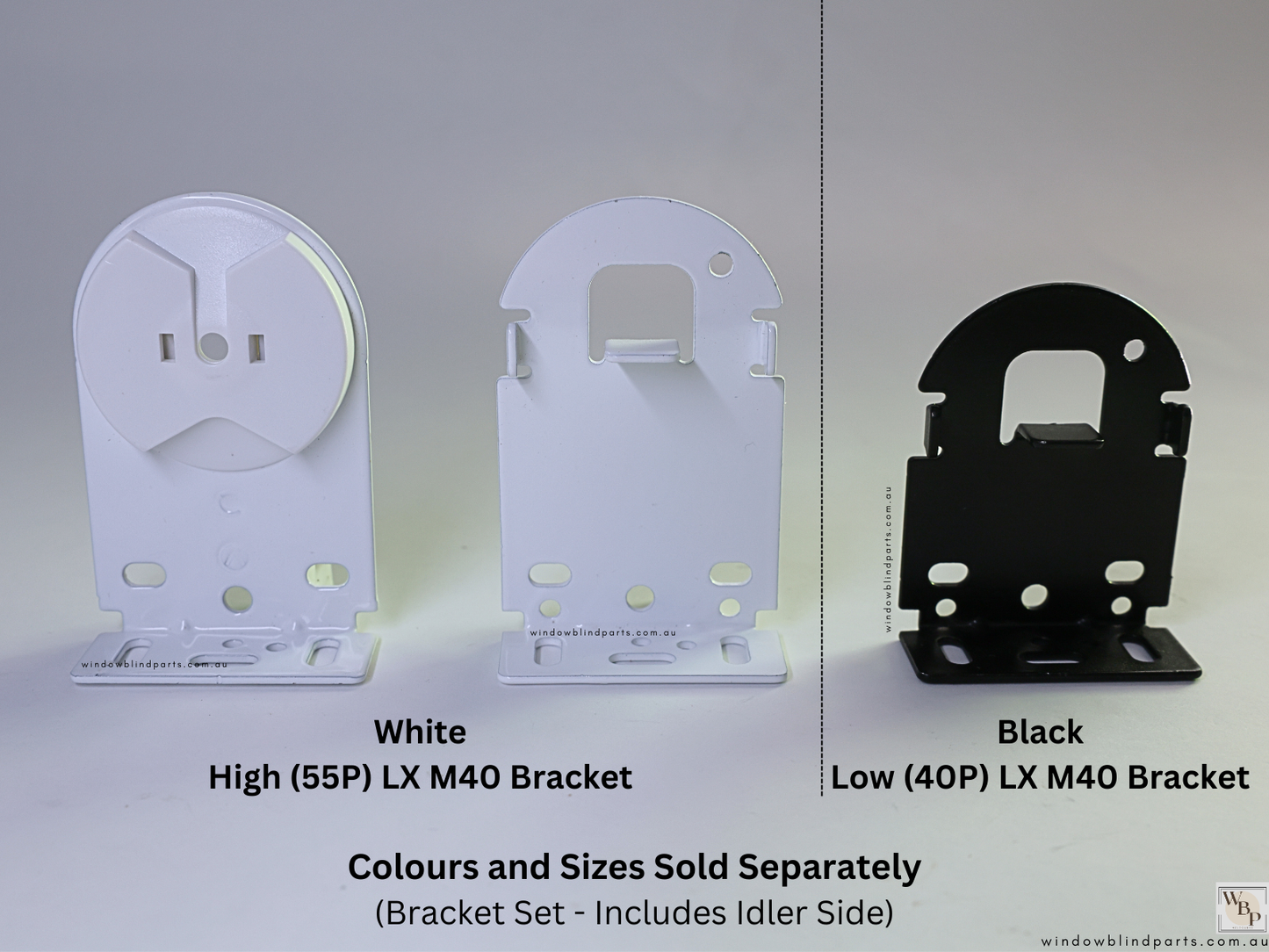 Genuine Acmeda Heavy Duty LX M40 Brackets for 240V 3.0/6.0Nm Wired Motors - Roller Blinds