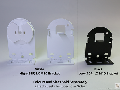 Genuine Acmeda Heavy Duty LX M40 Brackets for 240V 3.0/6.0Nm Wired Motors - Roller Blinds