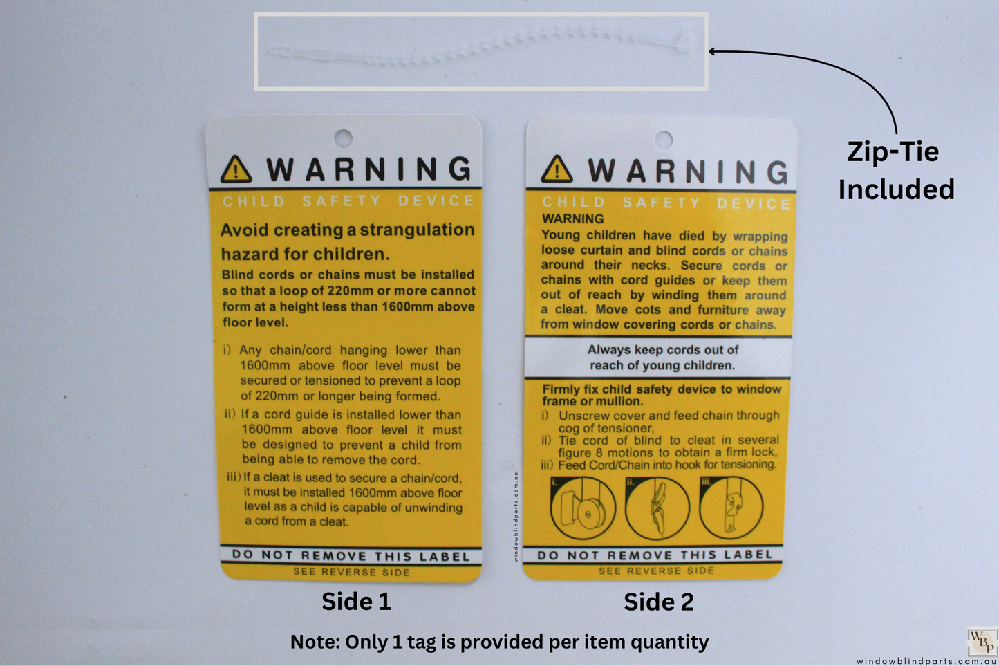 Acmeda Premium Child Safety Warning Label For Roller Blinds Curtains