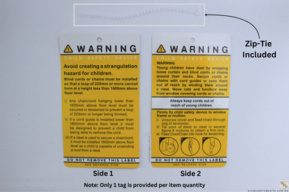 Acmeda Premium Child Safety Warning Label For Roller Blinds Curtains