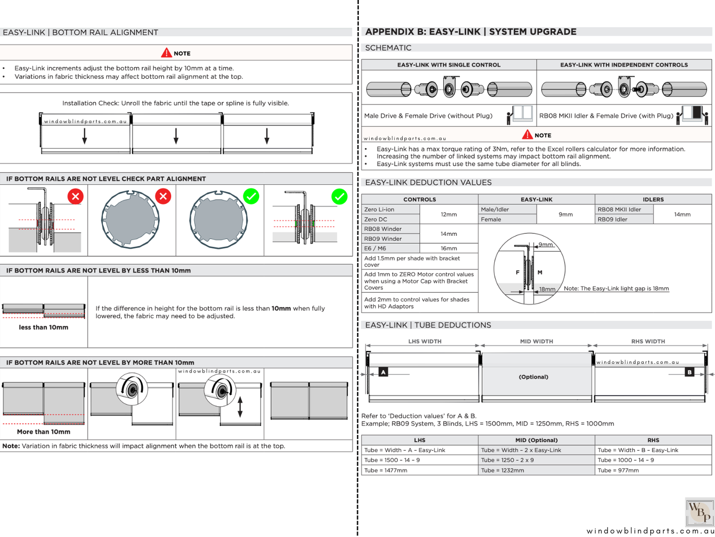 Genuine Acmeda Roller Blind Easy-Link Joiner/Connector System - Drives & Brackets Individual or Bundle