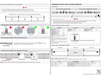 Genuine Acmeda Roller Blind Easy-Link Joiner/Connector System - Drives & Brackets Individual or Bundle