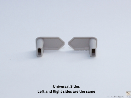 Roller Blind Acmeda Flat Bottom Rail End Caps