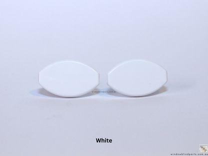 Roller Blind Oval Shape Bottom Rail End Caps Set & Single Sides