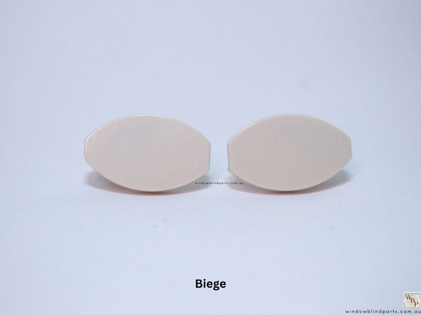 Roller Blind Oval Shape Bottom Rail End Caps Set & Single Sides