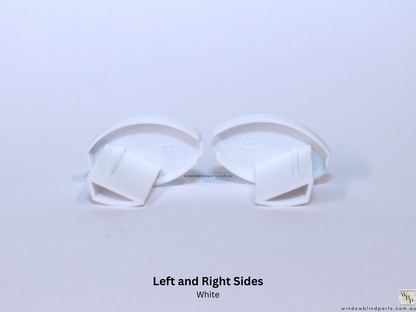 Roller Blind Oval Shape Bottom Rail End Caps Set & Single Sides