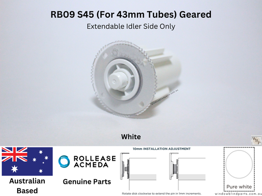 Genuine Acmeda RB09 S45 (For 43mm Tubes) Idler Pin End Part