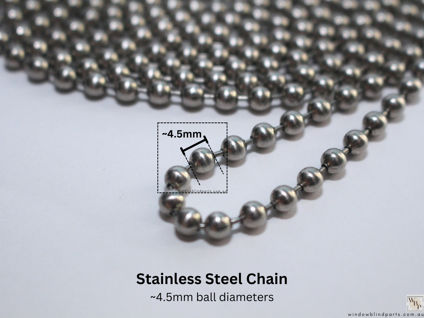 Roller Blind Chain Stainless Steel Pre Looped, No Joiners Required!