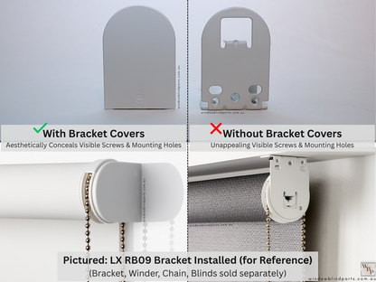 Genuine Acmeda RB08 & RB07 Roller Blinds Brackets, AX Slim Low Model