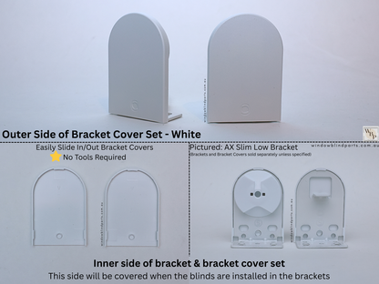Genuine Acmeda RB08 & RB07 Roller Blinds Brackets, AX Slim Low Model