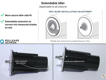 Genuine Acmeda RB08 S45 (For 43mm Tubes) Side Chain Winder Control Extendable