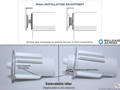 Genuine Acmeda RB09 S45 (For 43mm Tubes) Geared Side Chain Winder Control Set