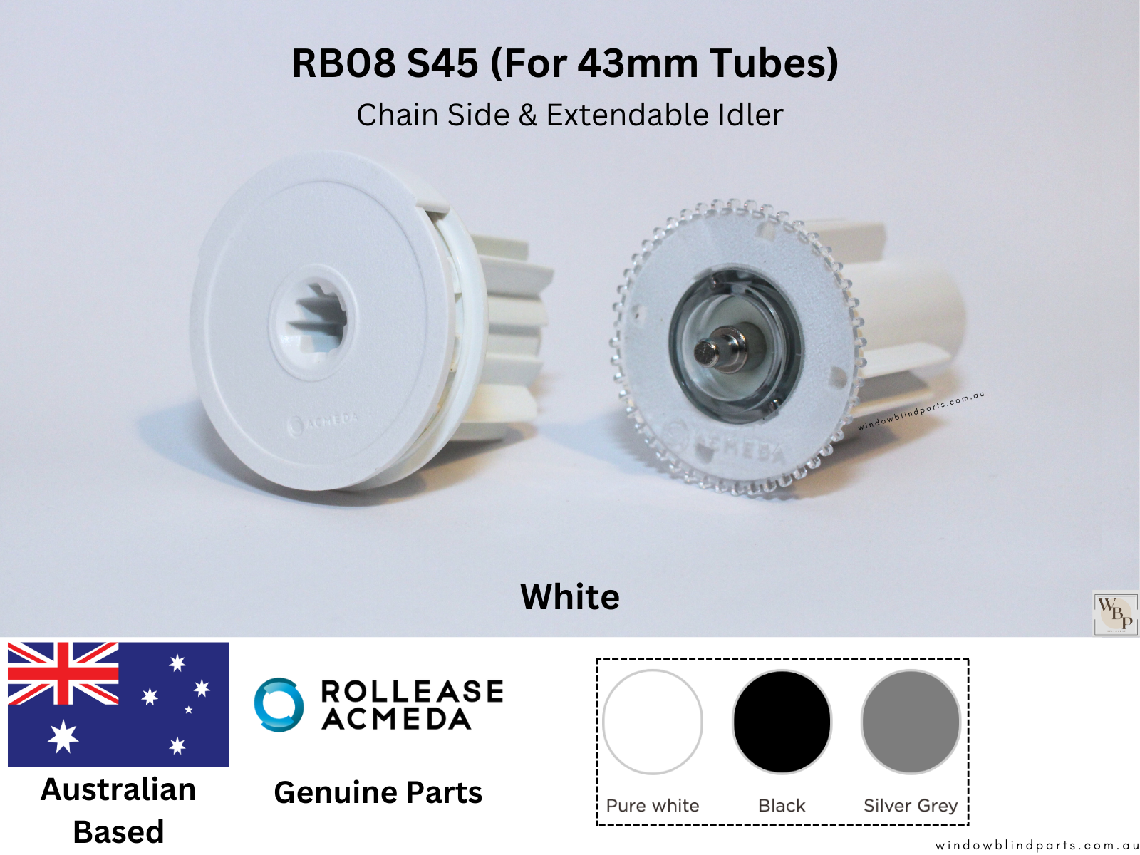 Genuine Acmeda RB08 S45 (For 43mm Tubes) Side Chain Winder Control Ext ...