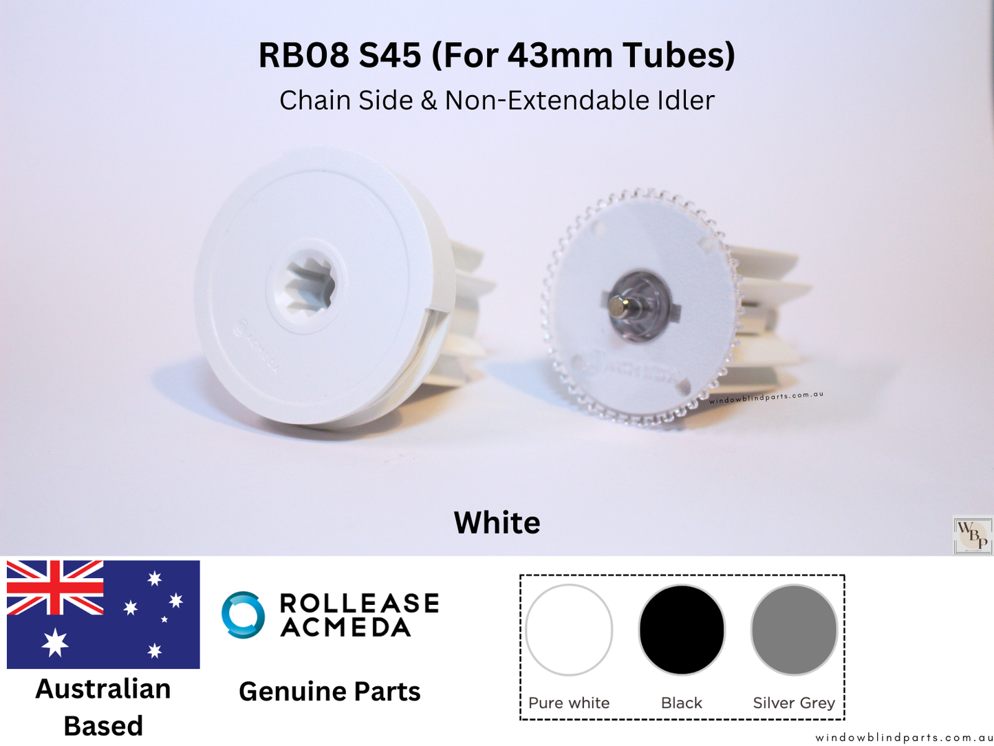 Genuine Acmeda RB08 S45 (For 43mm Tubes) Side Chain Winder Control